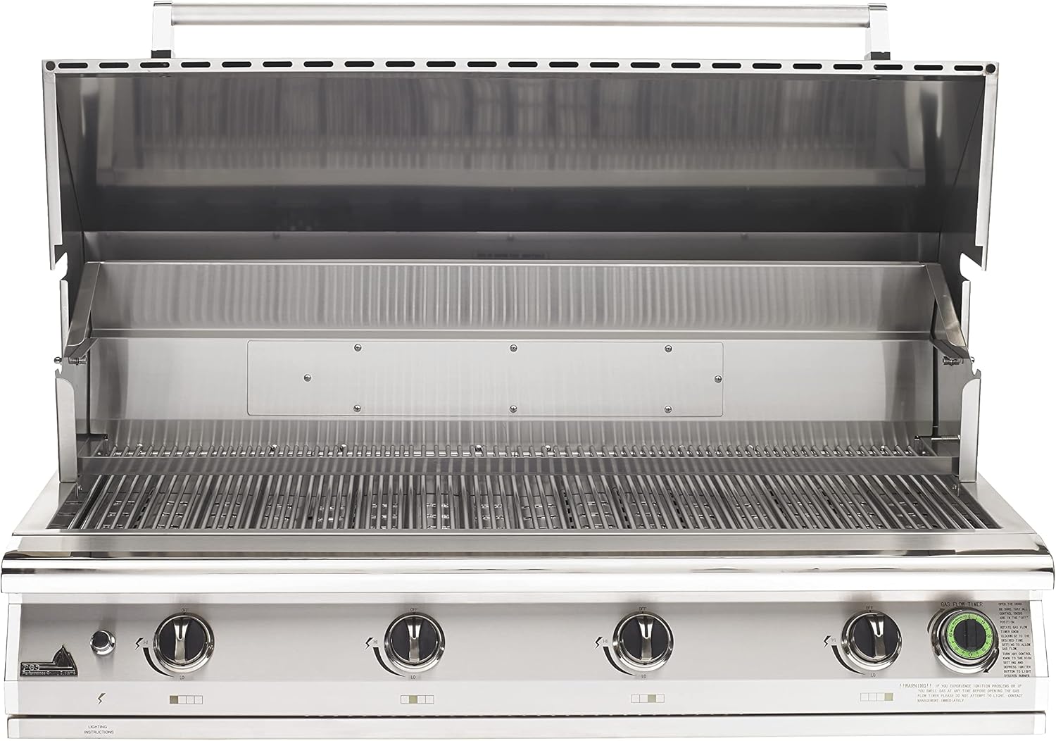 Q QUALITY BRAND COMPANY PGS T-Series S48TNG Big Sur 51 Inch Natural Gas Outdoor Patio Gas Grill Head Gourmet with Timer - 27 x 51 x 24 in. - Stainless Steel Color
