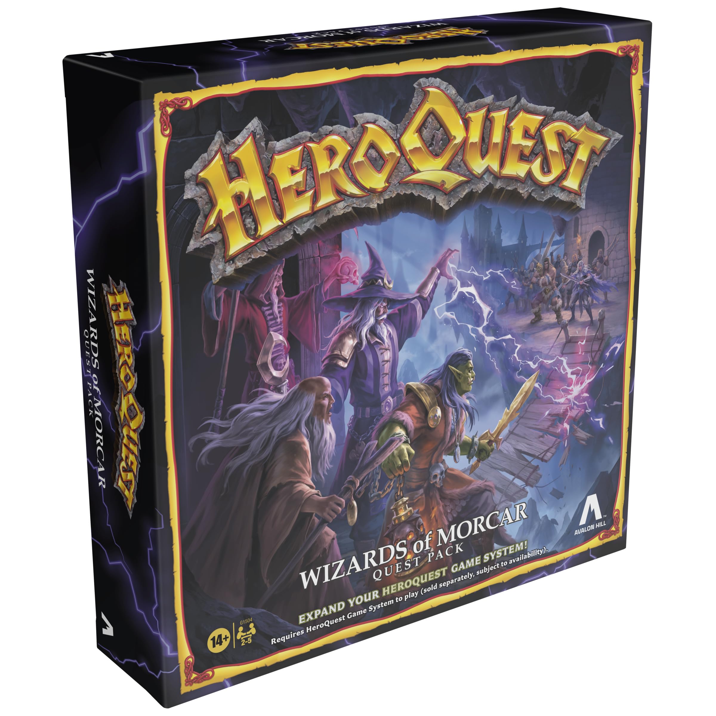 Avalon Hill HeroQuest Wizards of Morcar Quest Pack – od 14 lat – 2 do 5 graczy – gry fabularne