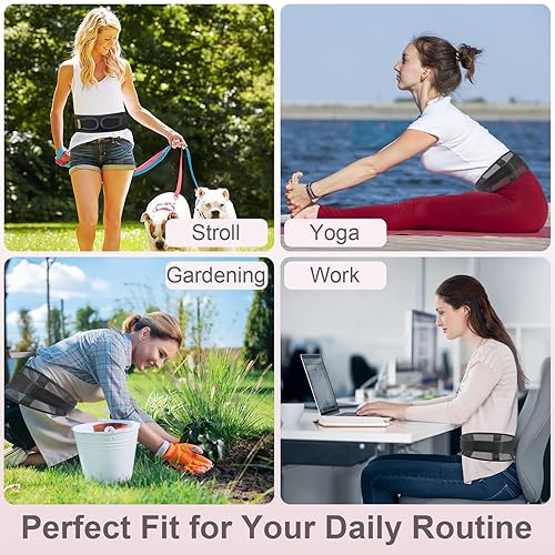 Miniatura 7 de Soporte de espalda suave y transpirable para espalda baja Cómodo soporte lumbar para hernia de disco, ciática, escoliosis, alivio del dolor