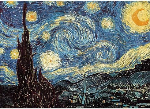 BEIWO Puzzle-Starry Night By Vincent Van Gogh, Jigsaw Puzzles 1000 Piece