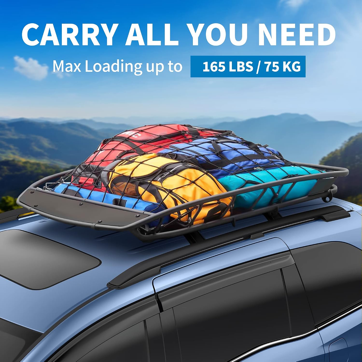 Blасk Frіdау - 60% оƒƒ LEDKINGDOMUS Roof Racks Cross Bars Compatible for 2015-2020 GMC Yukon/Chevy Tahoe Suburban/Cadillac Escalade, Aluminum Rooftop Cargo Bag Carrier Luggage Crossbars Bеѕt Cуbеr Mоndау 🔥 LEDKINGDOMUS Roof Racks Cross Bars Compatible for 2015-2020 GMC Yukon/Chevy Tahoe Suburban/Cadillac Escalade, Aluminum Rooftop Cargo Bag Carrier Luggage Crossbars