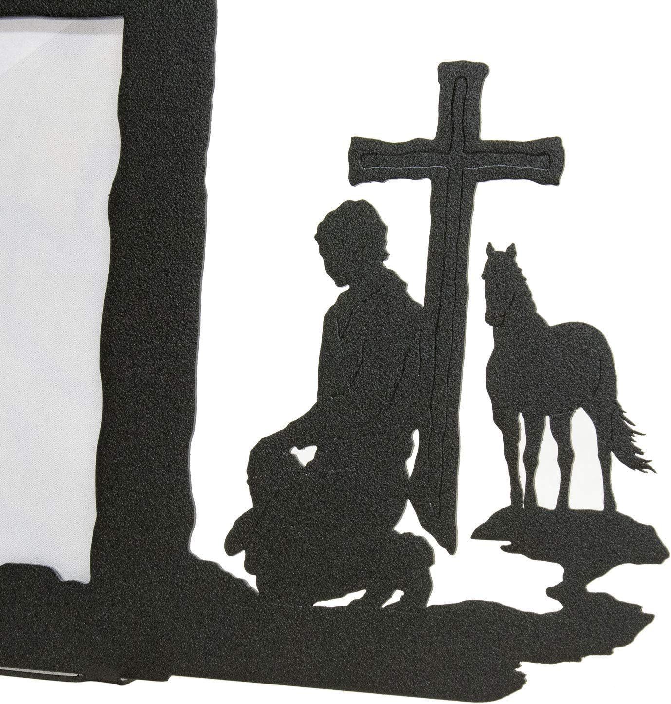 Innovative Fabricators, Inc. Praying Cowboy Prayer 5X7 Horizontal Picture Frame