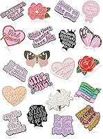 Inbagi 20PCS Girl Power Enamel Pins Bulk - Inspirational Feminism Brooches for Women, Girls, Backpacks, Jackets, Hats