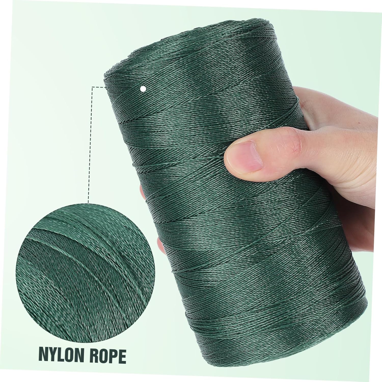 Uonlytech 1roll Nylon Twine Fishing Line Strong Multi-Strand Rope Repair Shrimp Pot Sewing and Outdoor Use and for Tough Fishing Conditions