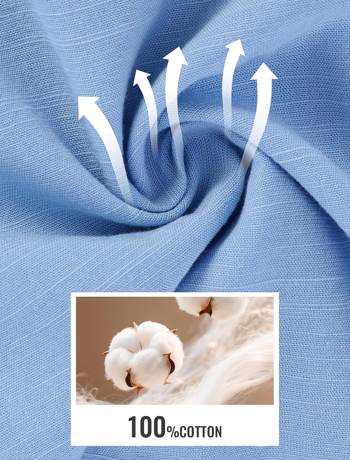 Button Down Shirts for Women Cotton Long Sleeve Casual Tops Blouse thumbnail