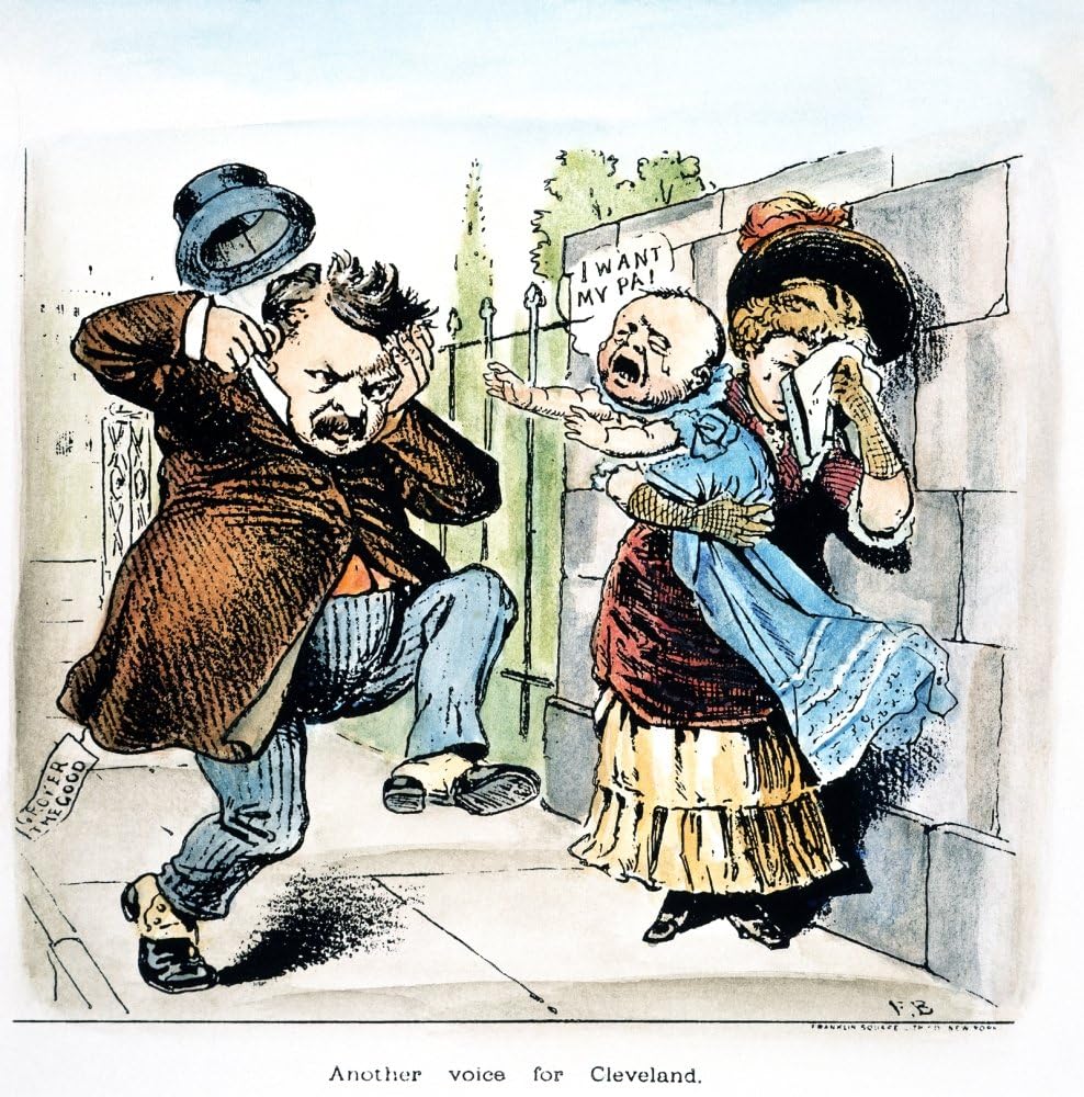 G Cleveland Cartoon 1884 NAnother Voice For Cleveland