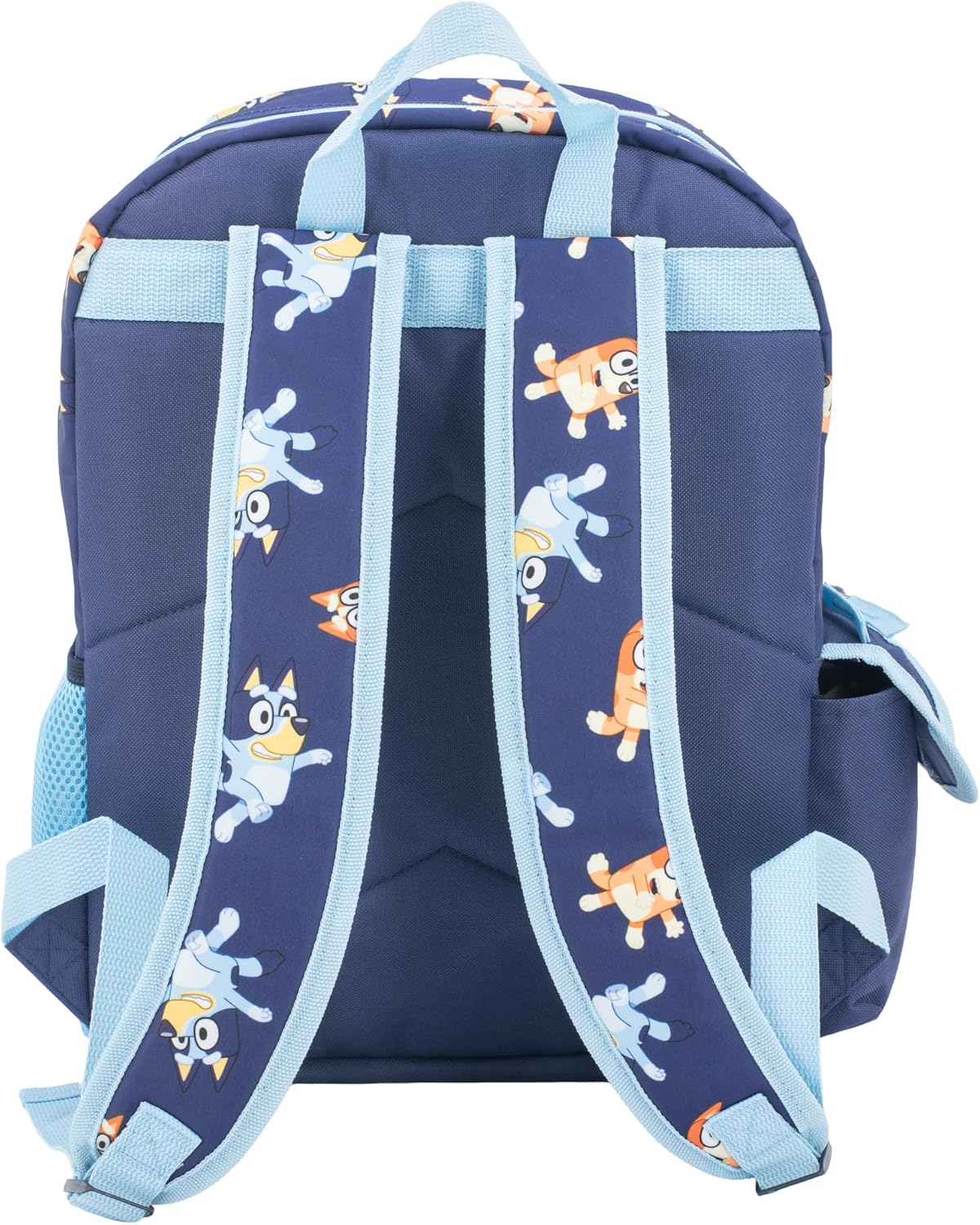 AI ACCESSORY INNOVATIONS Bluey Backpack for Girls & Boys, 16 Inch School Bag with 3D Molded Front Pocket, Blue - Image 5