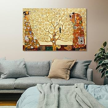 Amazon.co.jp: 世界的に有名な絵画 グスタフクリムト生命の樹