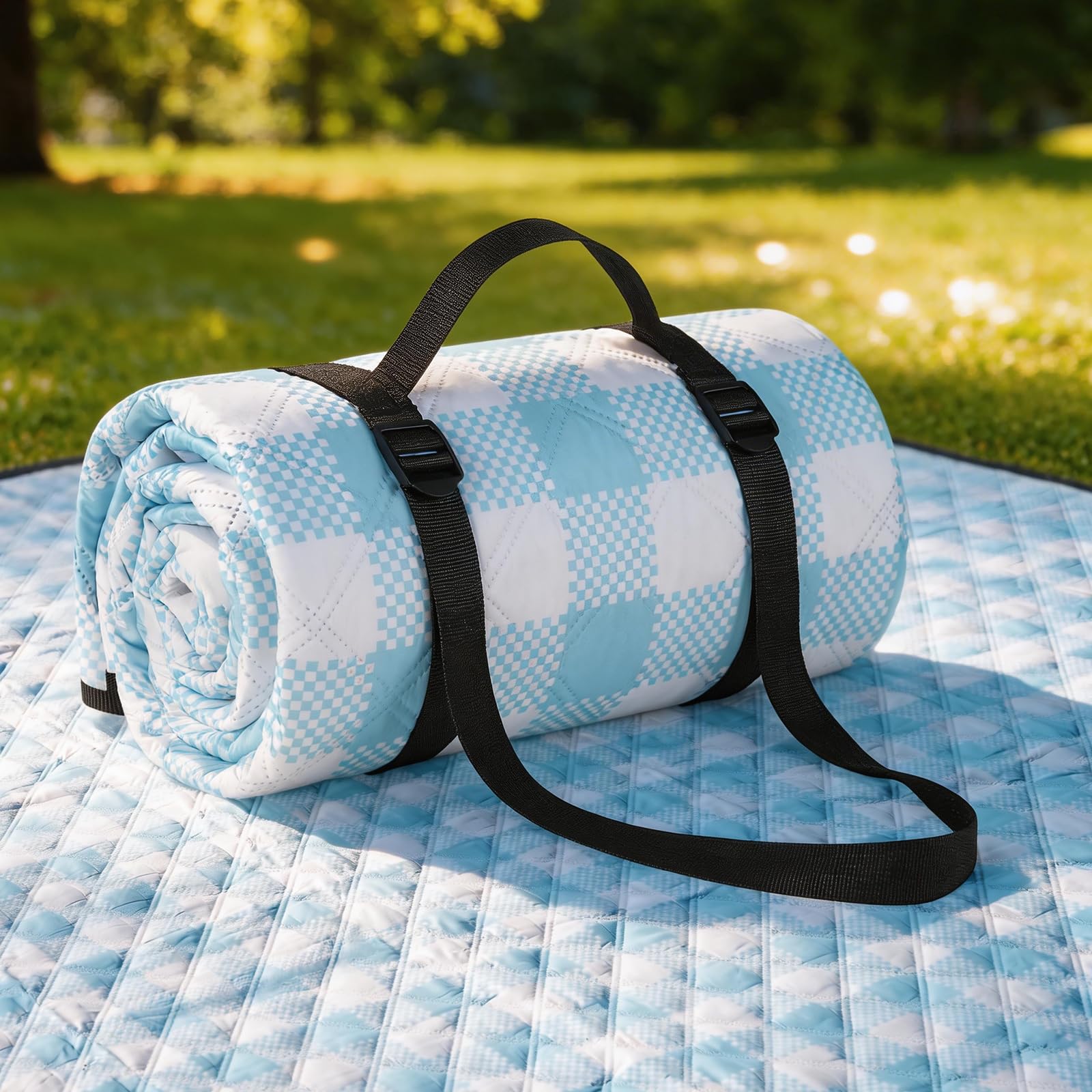sapsisel wasserdichte Picknickdecke für 6-8 Erwachsene, Extra große Stranddecke, Picknickmatte für Camping, Strand, Wiese und Park