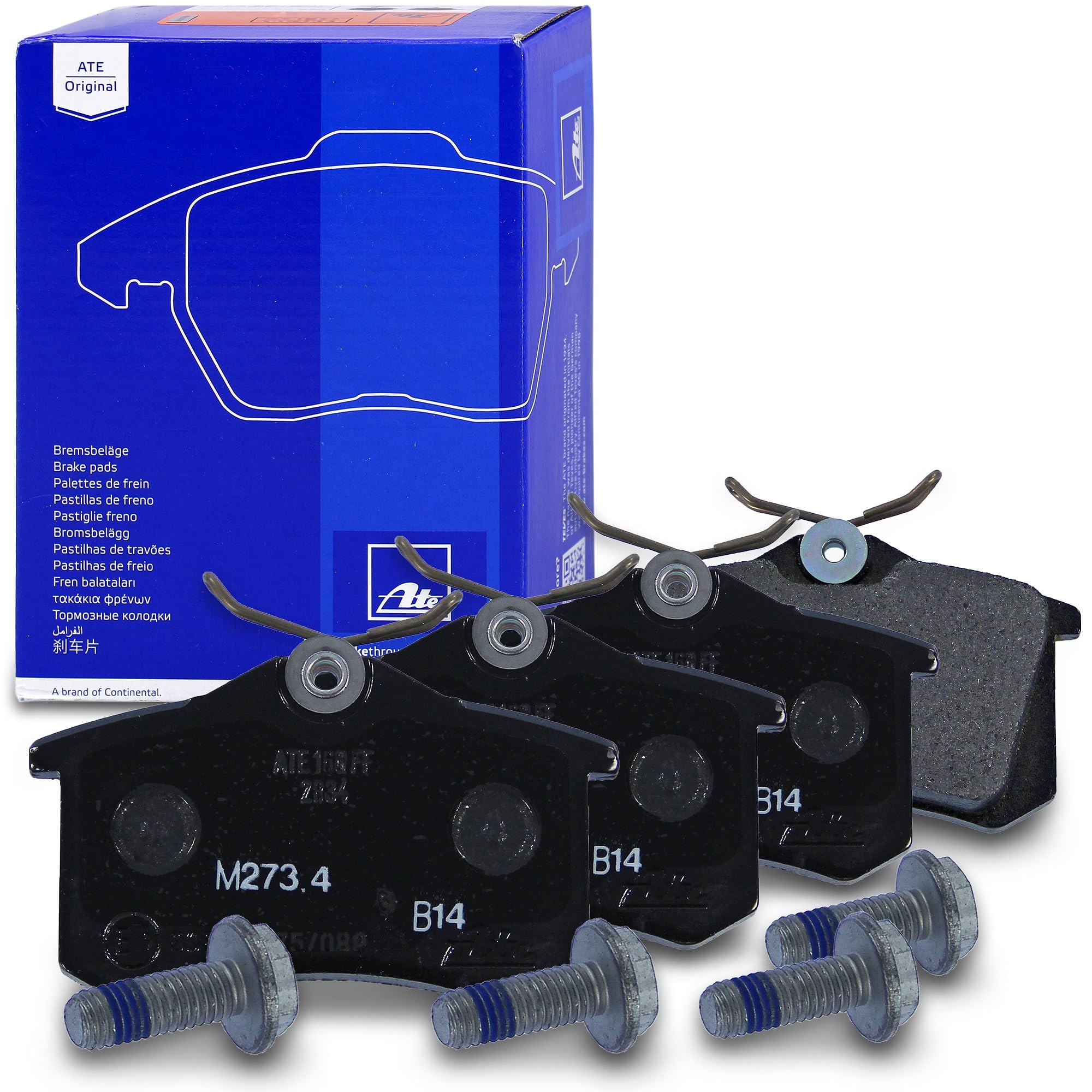 ATE Set di freni +dischi freno anteriori ¯ 288mm ventilati +posteriori ¯ 230mm pieni e pastiglie freno anteriori +posteriori Compatibile con AUDI A1, SEAT IBIZA, SKODA FABIA, ROOMSTER, VW POLO
