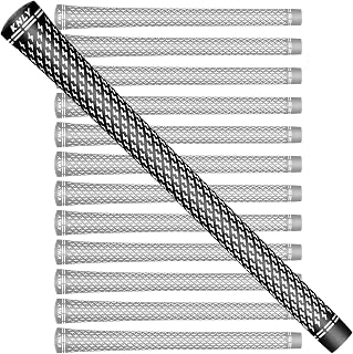 KNLY Golf Grips Set of 13-, 360 Lightning Pattern，All Weather Performance Golf Club Grips,Anti-Slip, Standard/Midsize,5 Colors to Choose.
