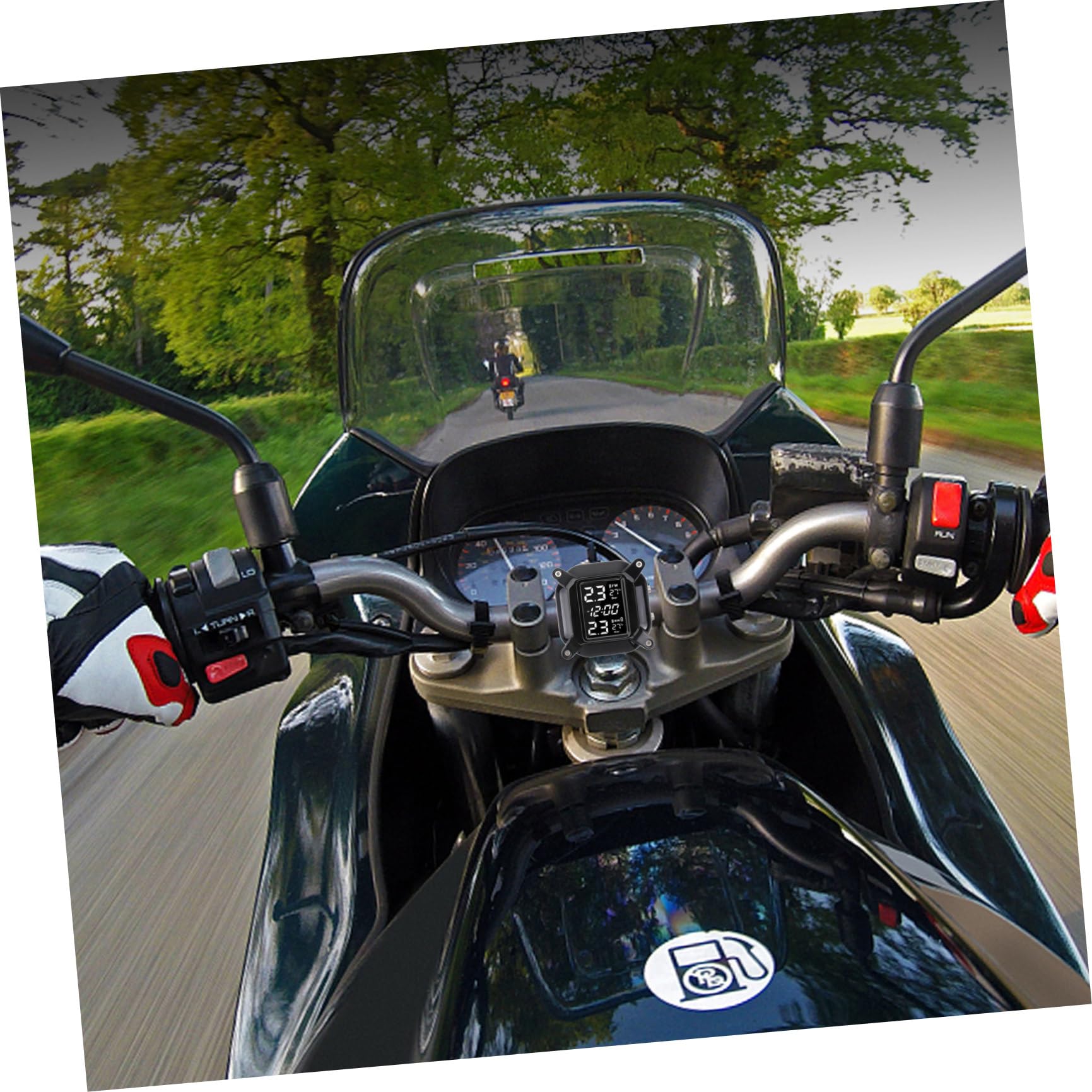 Gatuida De Presión De Neumáticos para Moto, Juego De 1 Unidad, Material Plástico Duradero, Monitor De Presión En Real, Alarma Precisa, Uso Automotriz y Motocicletas