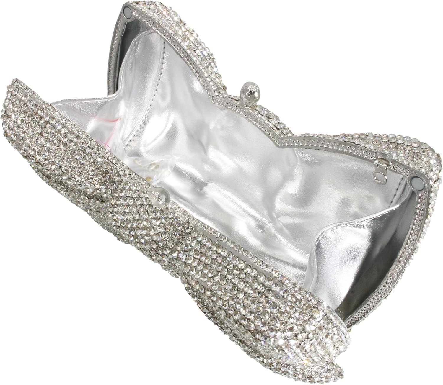 Women Luxury Bowknot Shaped Evening Clutch Sparkling Rhinestones Handbag for Banquet Wedding Party | Luxury, Sparkling, Rhinestones, for Banquet, Wedding Party