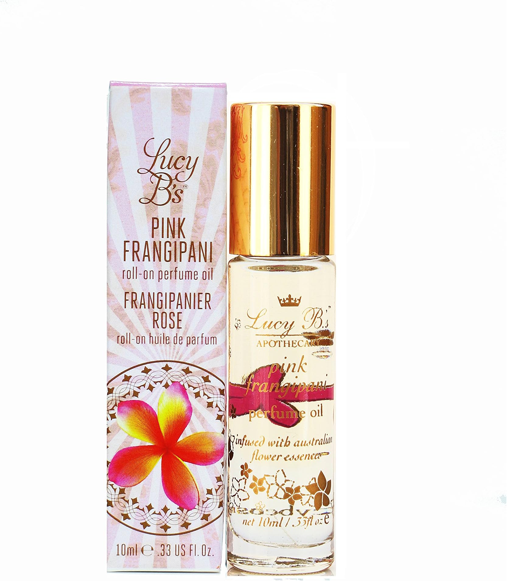Pink Frangipani Perfume Oil Roll On 10 ml by Lucy B's