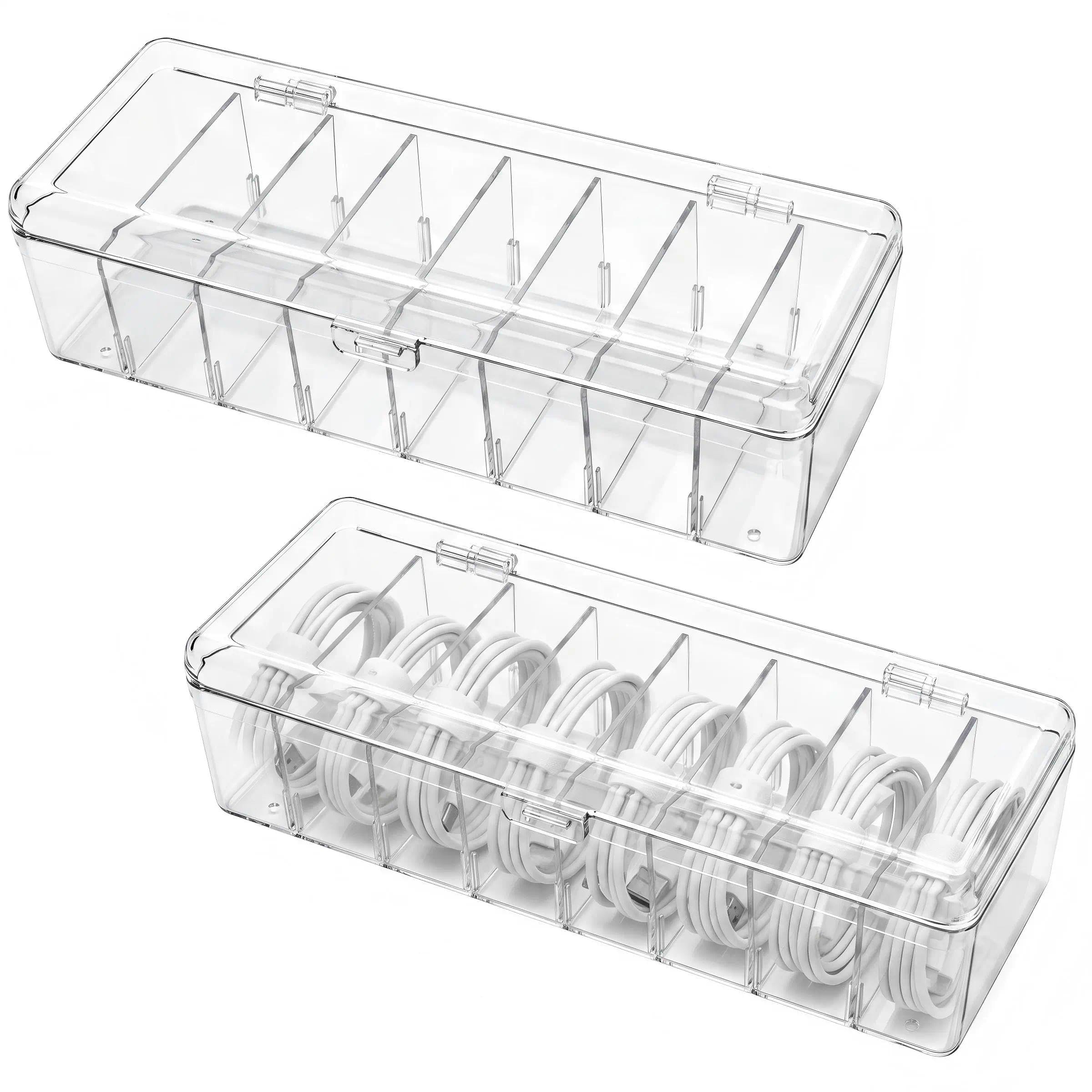 Transparent Trading Card Storage Box, Card Storage Box With Lid Separators