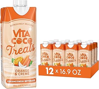 Vita Coco Treats Orange & Creme Coconut Milk Drink | Sweet, Tangy, Treat | 16.9 fl oz (Pack of 12)