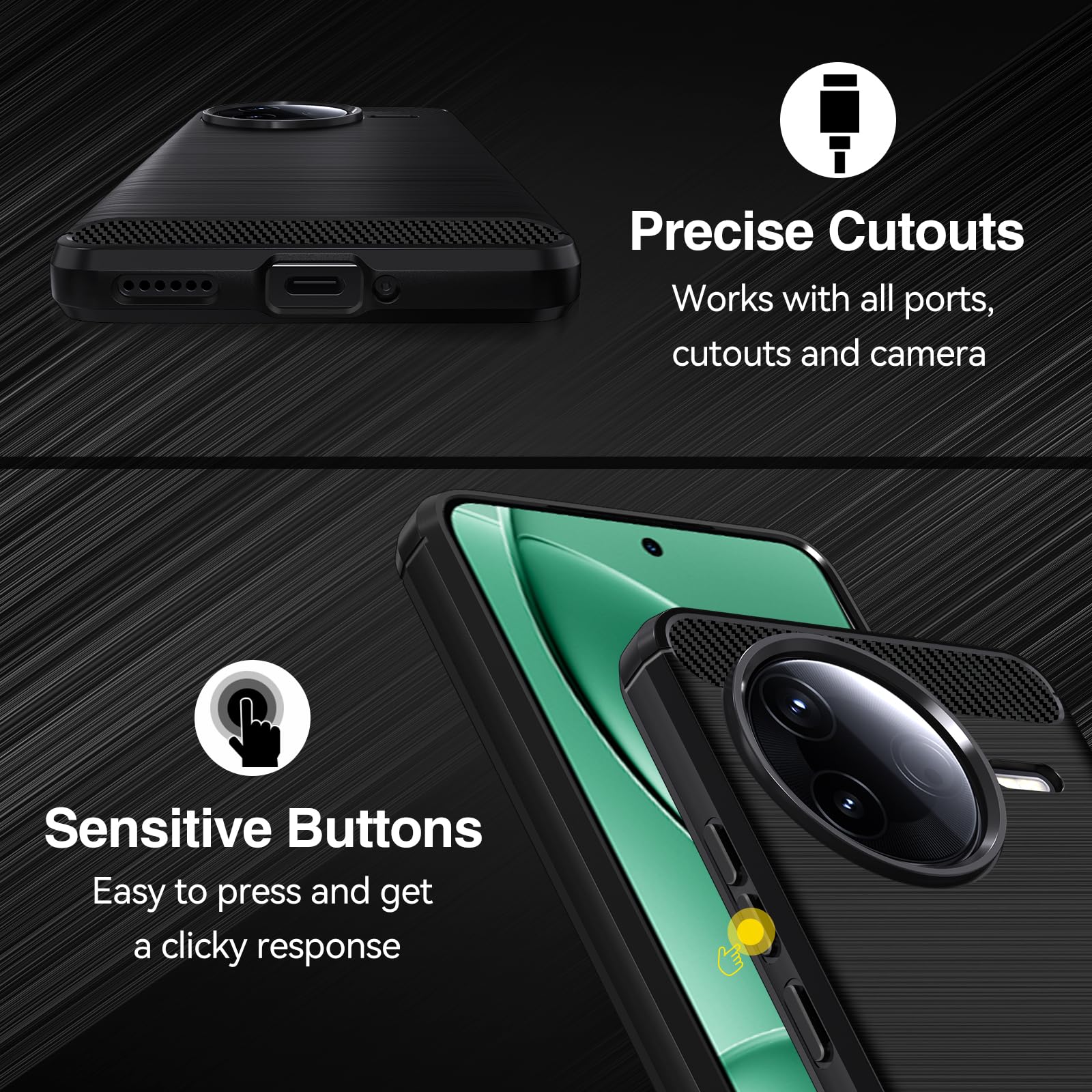 Ivoler Silikon Hülle Für Xiaomi Poco F7 5G – Militärischer Schutz, Stoßfest, Kratzfest