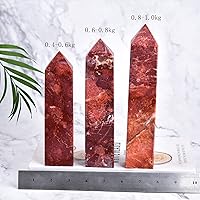 Vista 47 de JIC Gem Extra Large Rare Dendritic Jade Crystal Tower Natural Quartz Crystal Tower Point Wand Large Crystals and Stone Energy Crystal Wand Home