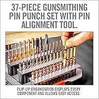 Vista 2 de Real Avid Punch Set, Gunsmithing Tool Kit with Roll Pin Punch Set, Flat Tip Metal Punch Set, Brass Punch Set and Gunsmithing Tools: Pin Starter Tool