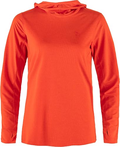 Fjallraven 84108-214 Abisko Sun-Hoodie W Sweatshirt Mujer Flame Orange Tamaño XX