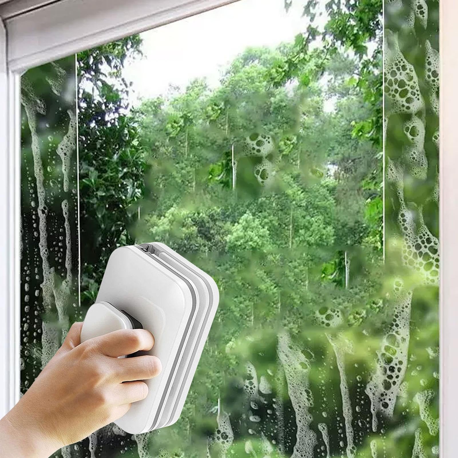 Limpiador magnético para cristales de coche, limpiador magnético | para parabrisas - Limpiacristales - Limpiacristales de doble cara, herramienta para ventanas exteriores
