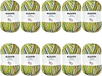 Vista 65 de 250g (5x50g) de hilo acrílico para crochet/tejido, hilo de gradiente de colores, 5 rollos de madejas, perfecto para cualquier proyecto de mini