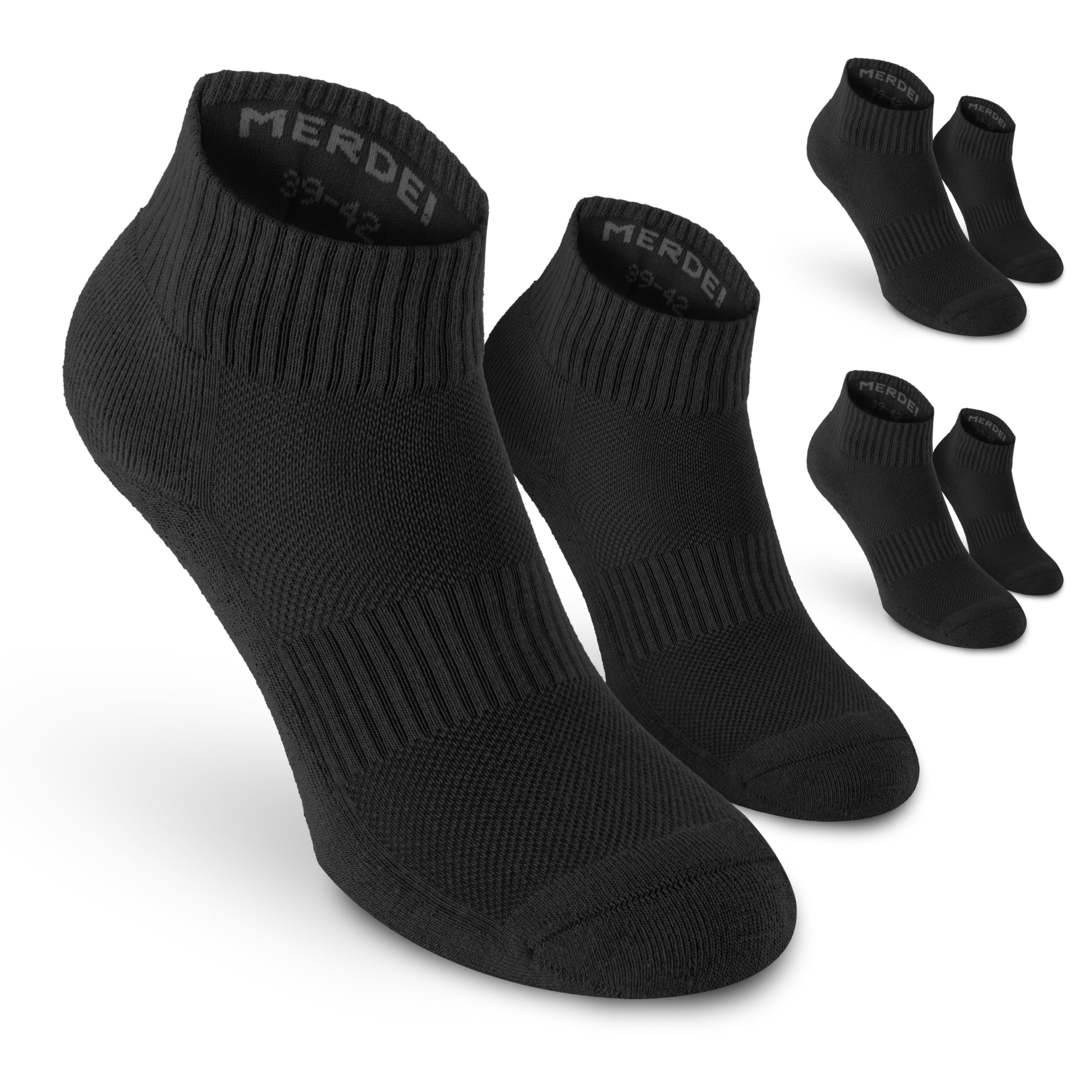 Safersox Tanzsocken kurz, 3 Paar, Schwarz, Damen, 35-38