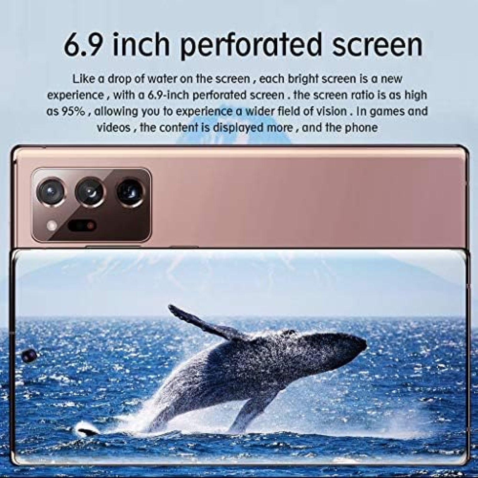 Odblokowany Smartfon, 6,9-calowy Wyświetlacz HD, 5500 MAh, Tylna Kamera 48 Milionów HD, 4 + 64 GB / 4 + 128 GB, Funkcja Rozpoznawania Twarzy/odblokowywania Odcisków Palców, Rysik W Zestawie, 4G,Zł