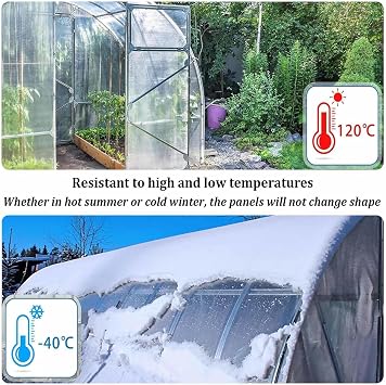 1mm Clear Polycarbonate Roofing Sheets, Transparent Acrylic Plastic Sheet, Roof Insulation Panels, Easy to Bend and Cut, UV Resistant Replacement Panels,WL-1.56x2m