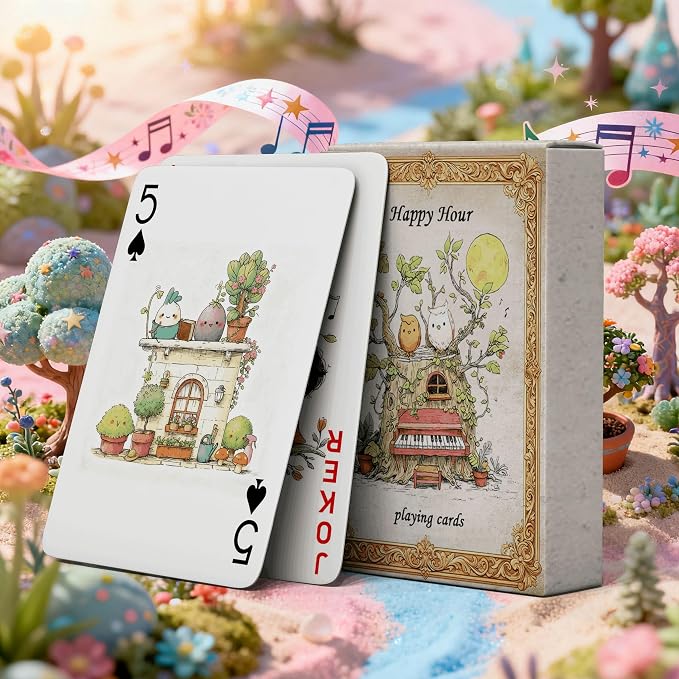 Naipes de Póker Happy Moments, 54 cartas ilustradas miniatura 9