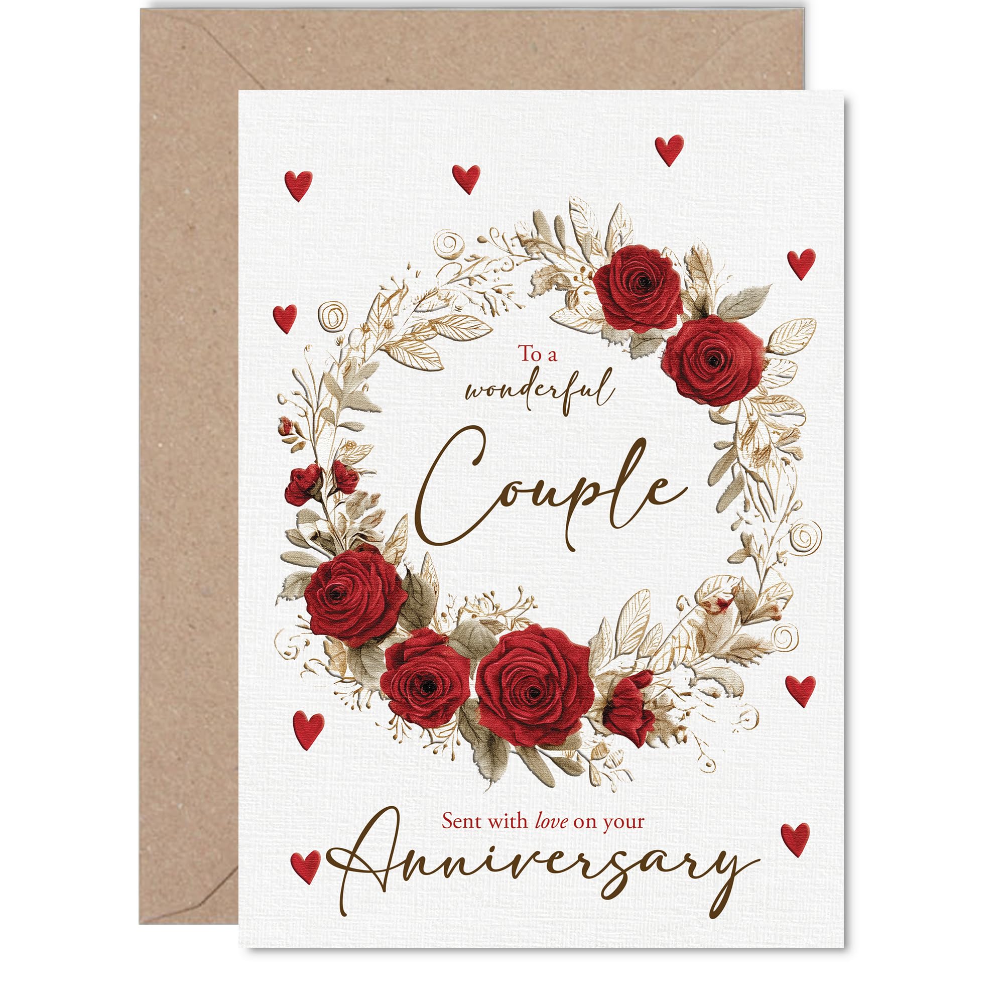 Romantic Anniversary Card for Couple