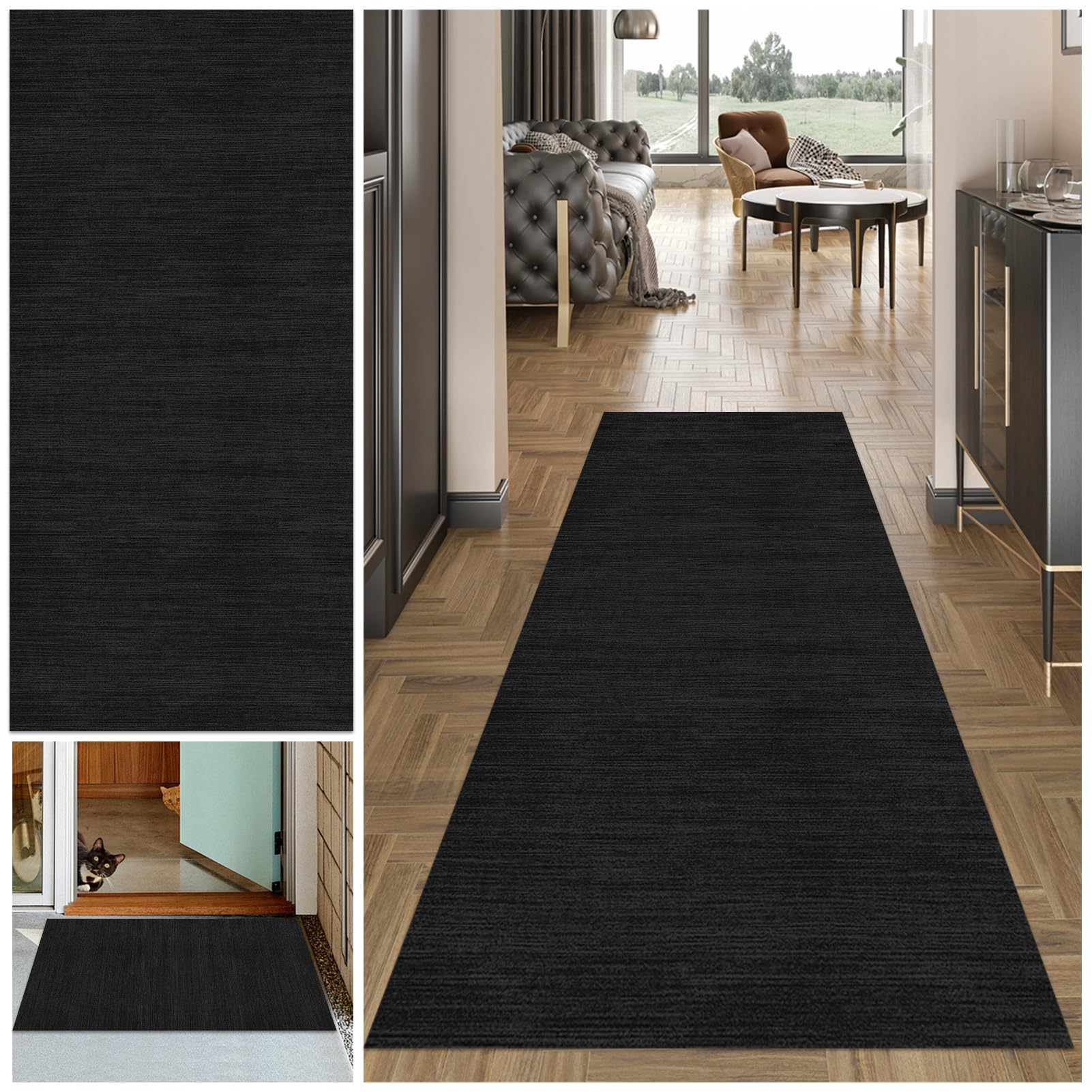 Tapis de couloir 40x60 cm antidérapant et lavable pour l'entrée