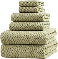 Vista 8 de Juego de toallas de baño extra grandes para baño, 30 x 60 pulgadas, toallas de ducha de microfibra súper suaves y ligeras de secado rápido