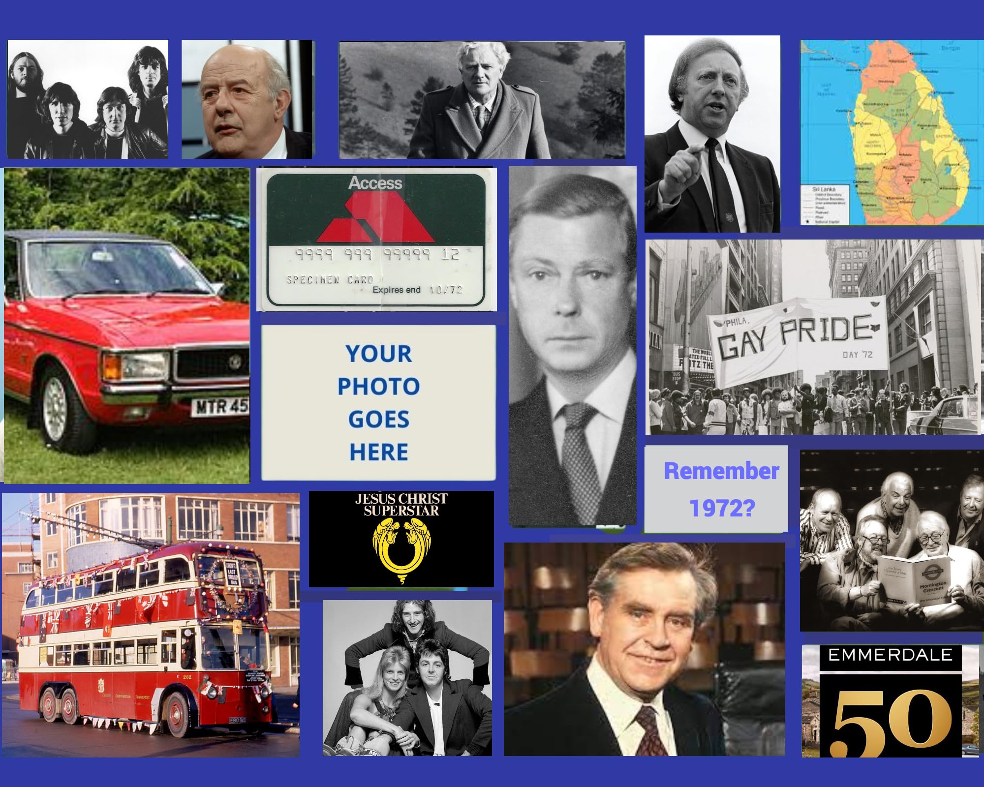 ItsYourPuzzle | Personalized Photo Jigsaw Puzzle | Nostalgia Year Puzzle for 1972 | Custom Puzzles from Photos | Memory Lane Puzzles for Adults | Cardboard Picture Puzzle | 1000 Pcs — image 1