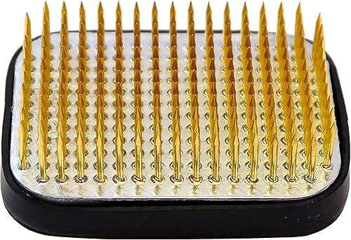 Miniatura 2 de KAKURI Kenzan Flower Frog - Mini cuadrado de 2.6 pulgadas, suministros de arreglos florales japoneses de Ikebana, rana profesional para flores,