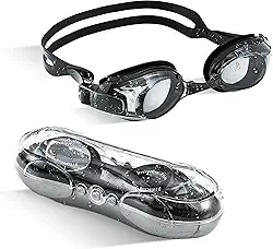 AUTOR Óculos de natação de visão curta, óculos de natação, óculos de natação de visão curta para homens, mulheres, adultos, júnior