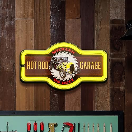 Miniatura 17 de Super Bee Scat Pack Letrero De Led, 16" Tie Shaped señal, luz LED Cuerda que tiene una apariencia, decoración de pared para hombre cave, cochera, de