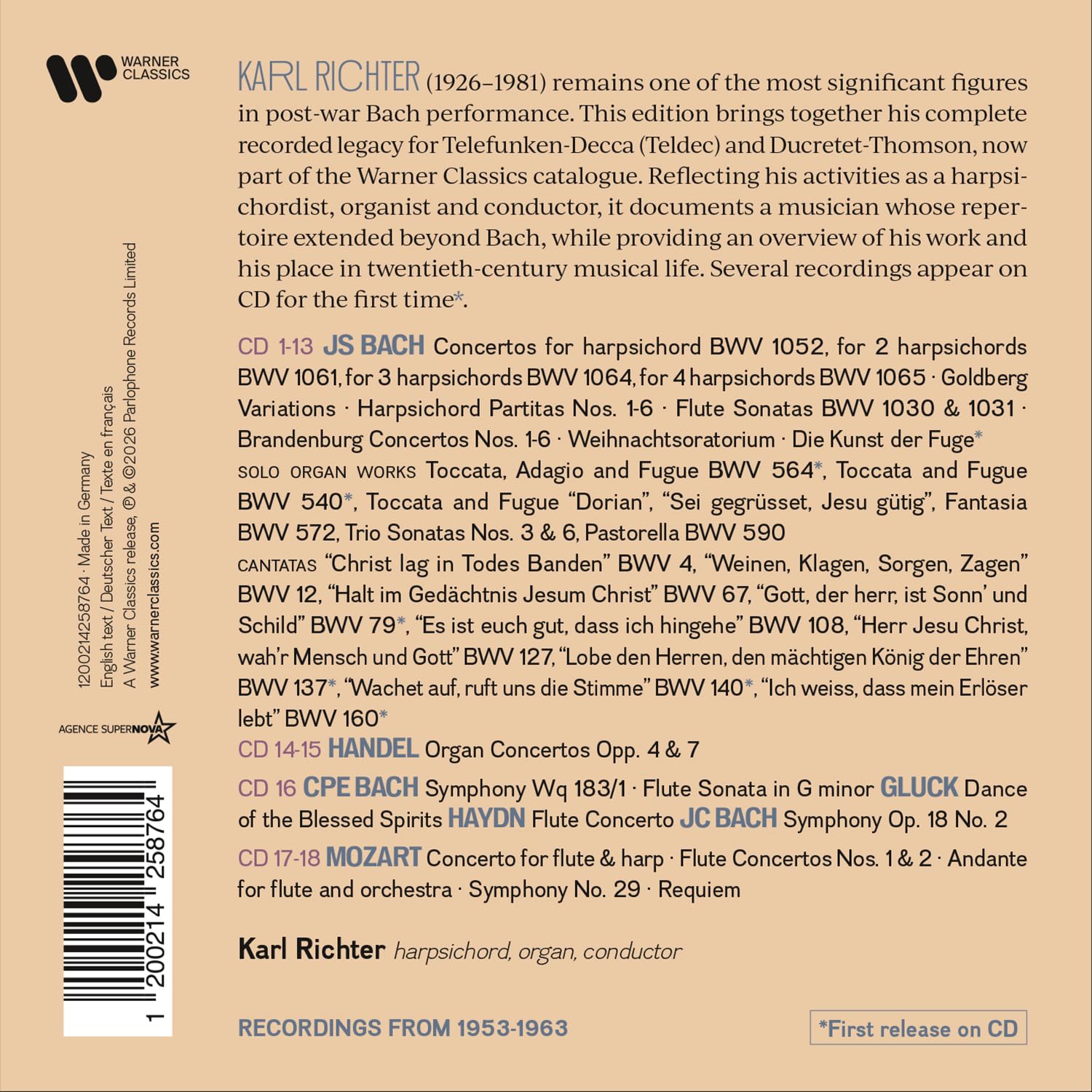 The Complete Teldec & Ducretet-Thomson Recordings