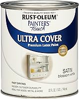 Vista 248 de Rust-Oleum Painter's Touch 1979502 - Pintura de látex, color negro brillante, 1 cuarto de galón
