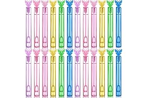 Butterfly Party Favor: 48 Neon Butterfly Bubble Wands