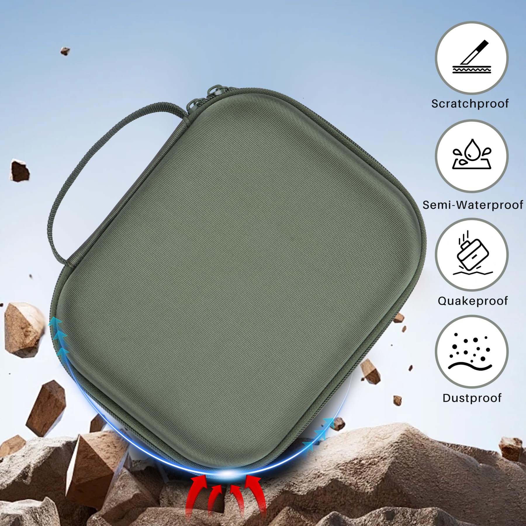Duro Custodia Protettiva Compatibile con Walker's Paraorecchie elettroniche Razor Slim