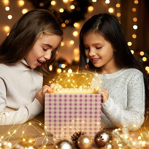 Miniatura 4 de Tuanse 100 Pack Led Fairy Lights Battery Operated String Light 9.8FT Waterproof Silver Wire Firefly Starry Moon Light 30Led for Mason Jars DIY