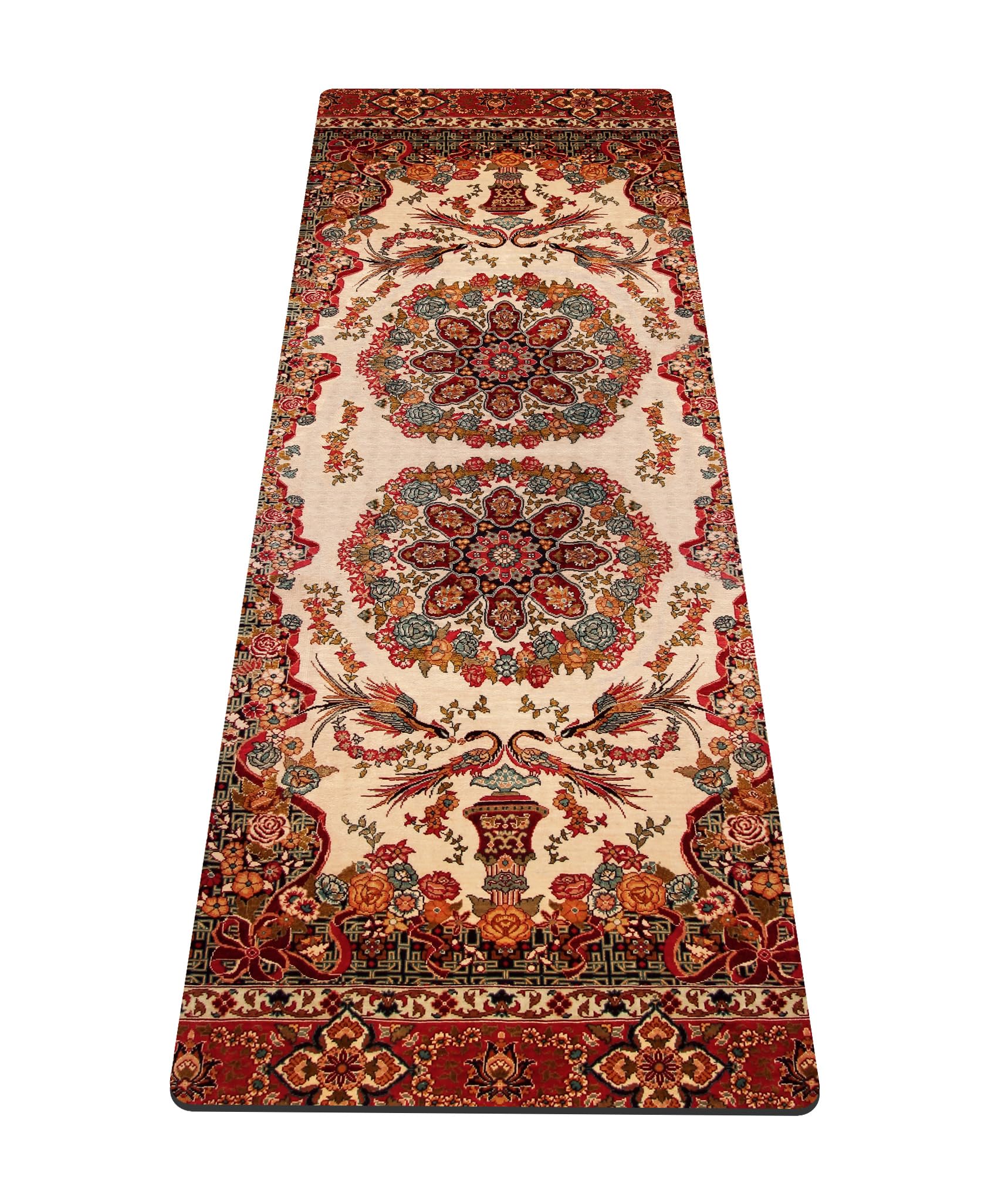 nuveti Yoga Mat Print Extra Thick TPE Non Slip Fitness Exercise Mat with Carrying Bag, 72"x24" Extra Thick 6MM Exercise & Workout Mat for Yoga, Pilates, Floor Exercises — image 1