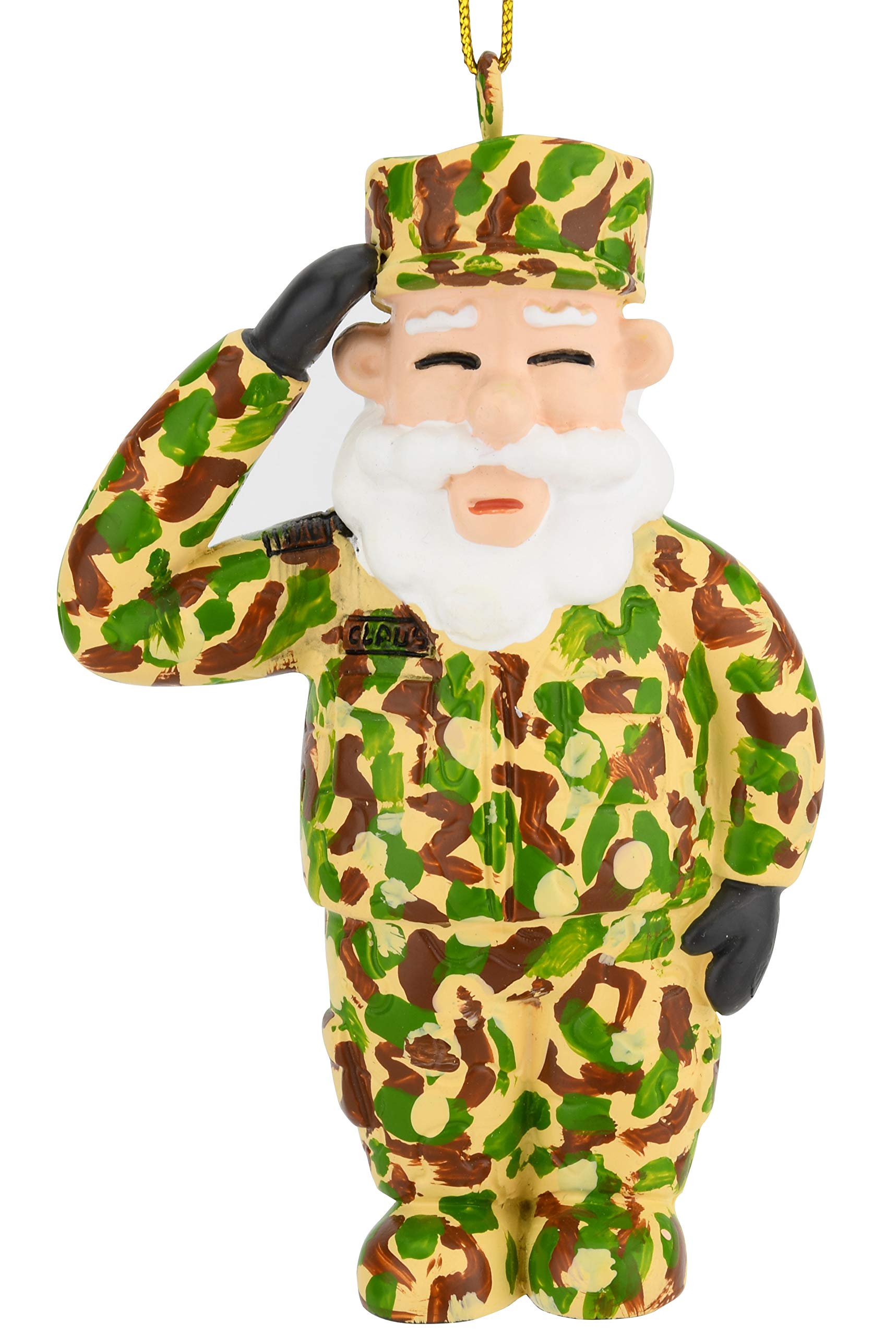 Tree BuddeesSaluting Santa Military Christmas Ornaments