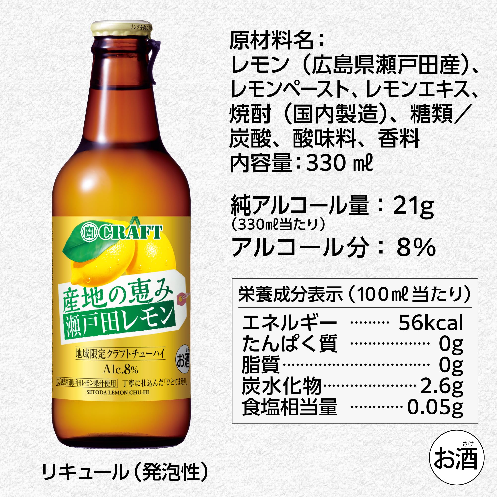 Amazon.co.jp: 宝酒造 (西日本エリア限定)(寶CRAFT)(瀬戸田レモン) 宝