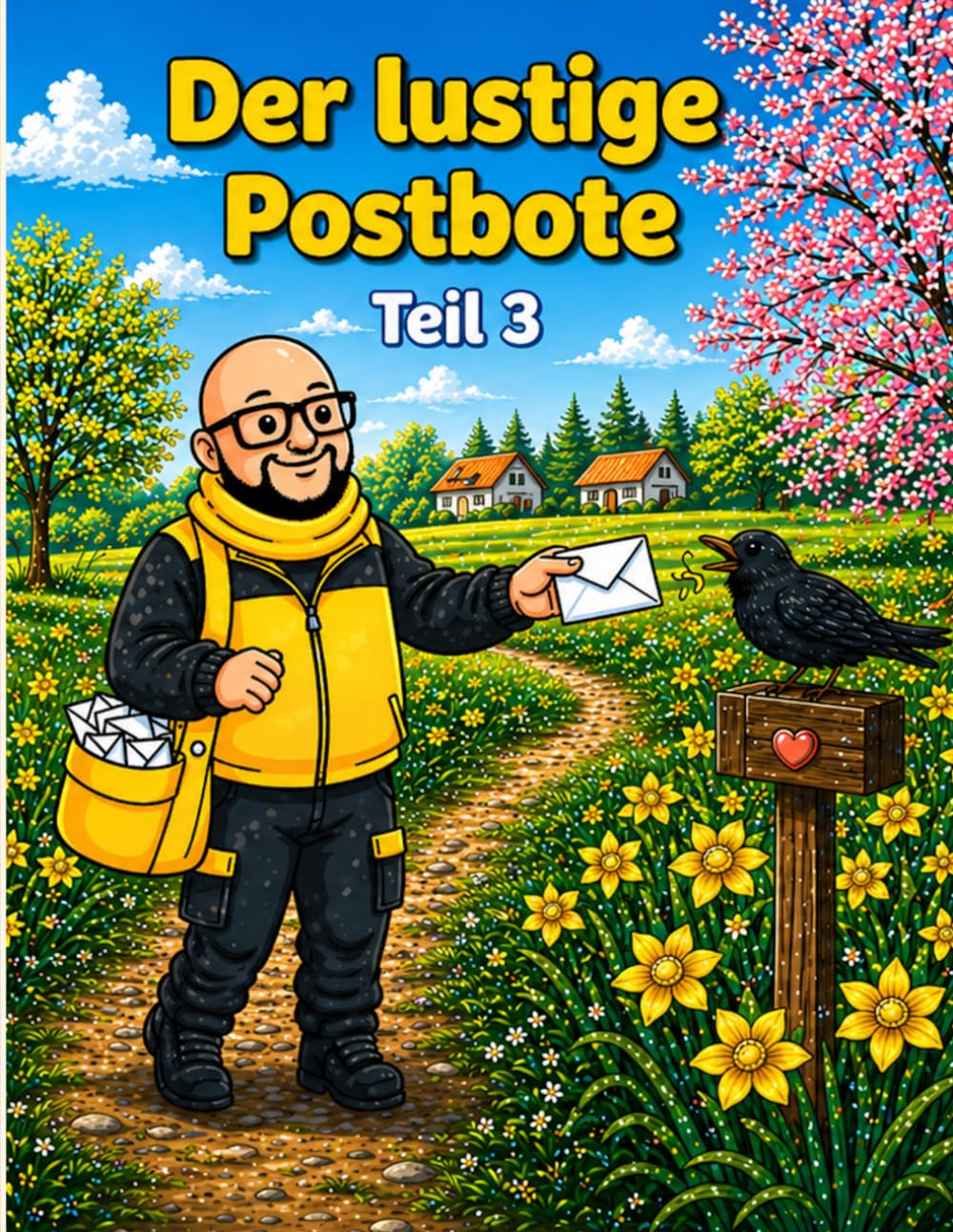 Der lustige Postbote – Teil 3: Ein liebevolles Ausmalbuch für Kinder ab 3 Jahren – mit 31 fröhlichen Motiven rund um Briefe, Pakete und spannende ... für Kinder ab 3 Jahre - Zum Thema Post)
