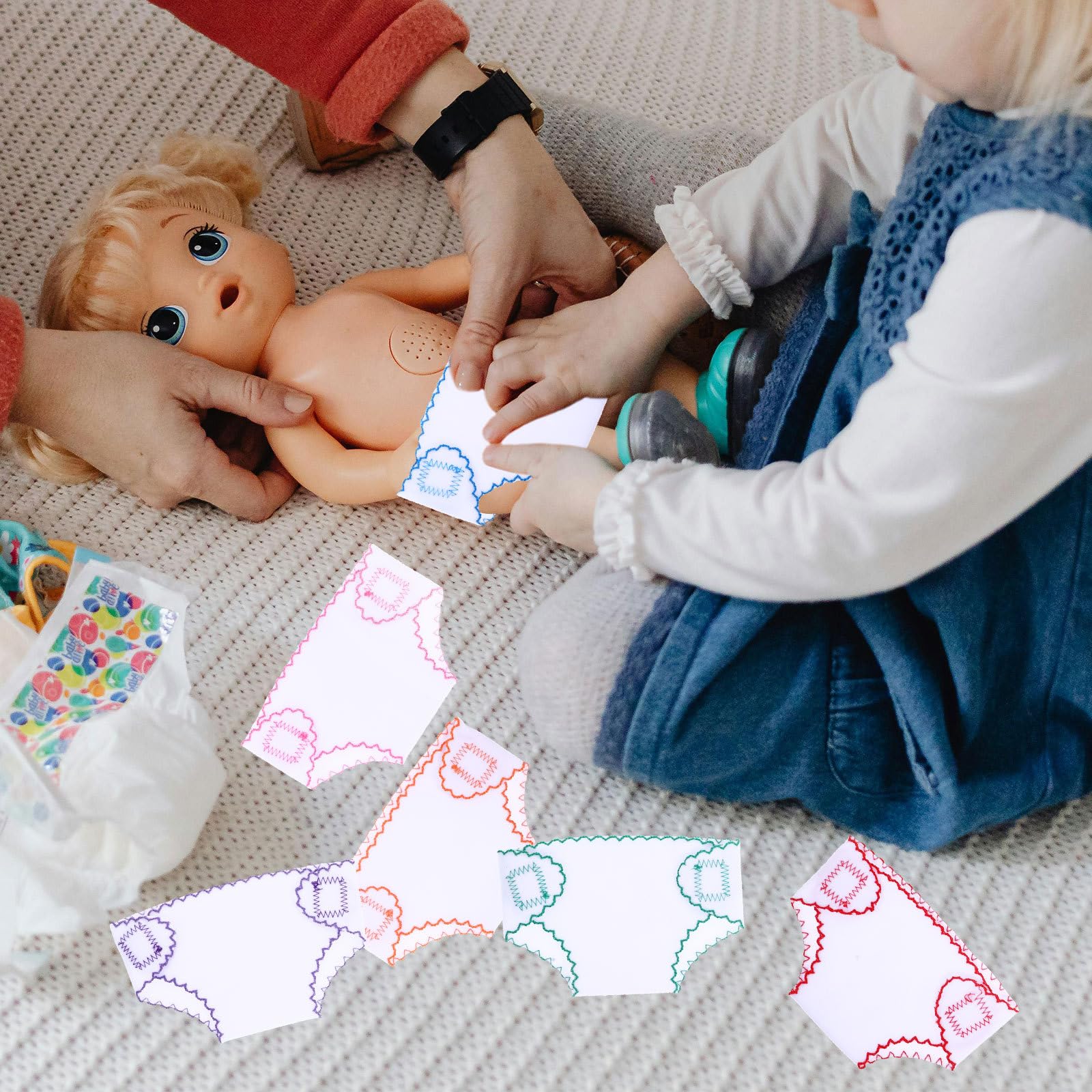 Alipis 6Pcs Baby Doll Diapers, Doll Underwear for 14-18Inch - Image 4