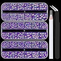 Vista 55 de 24000 piezas de diamantes de imitación de resina para embellecer con pegamento para joyería B7000, diamantes de imitación multicolor de 3 mm