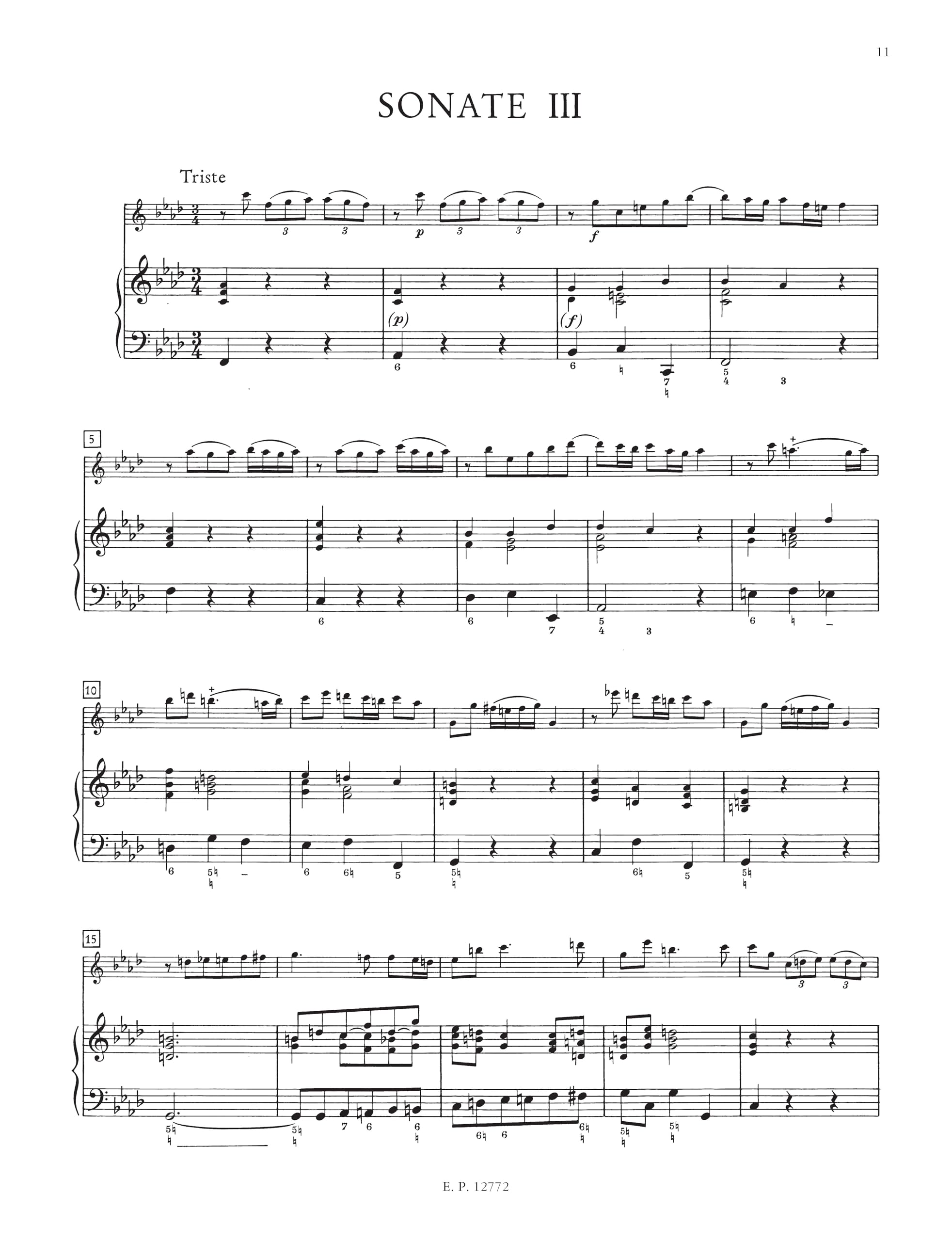 Telemann: 4 Sonatas (Recorder and Keyboard) (EP9438)