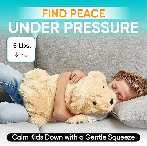 Miniatura 8 de FRIENDLY CUDDLE Coco - Manta ponderada para niños y adultos  Coco Kids  ASD, juguete de peluche con peso de procesamiento sensorial  Almohadilla de